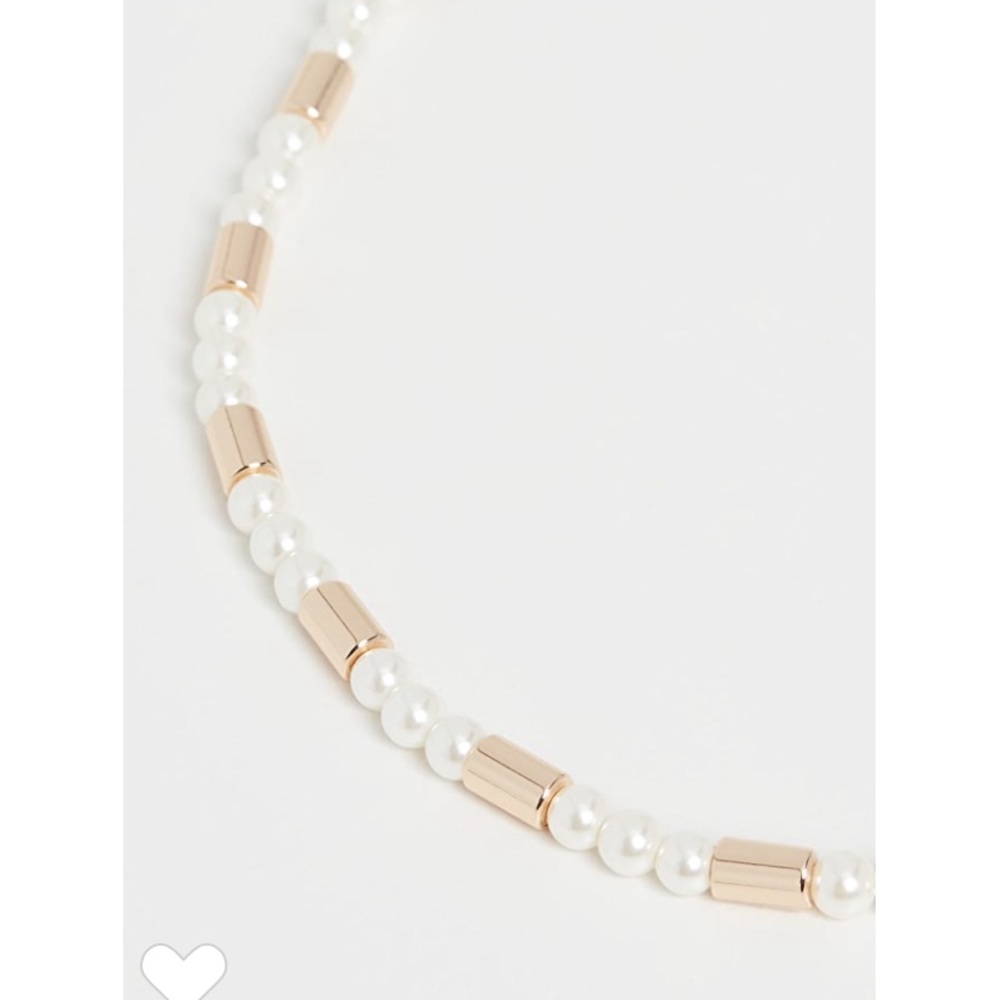 Roxanne Assoulin On Glass Pearl Necklace Golden - Picture 3 of 5